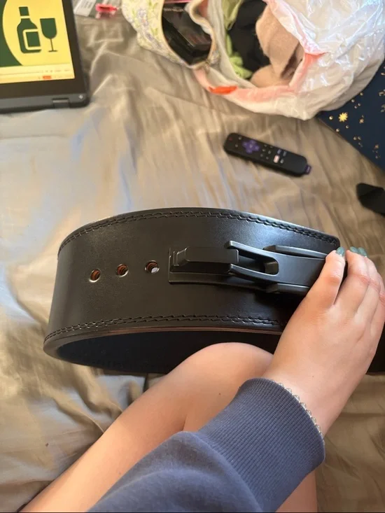 Men’s or women’s black heavy duty lifting belt - Picture 8 of 9